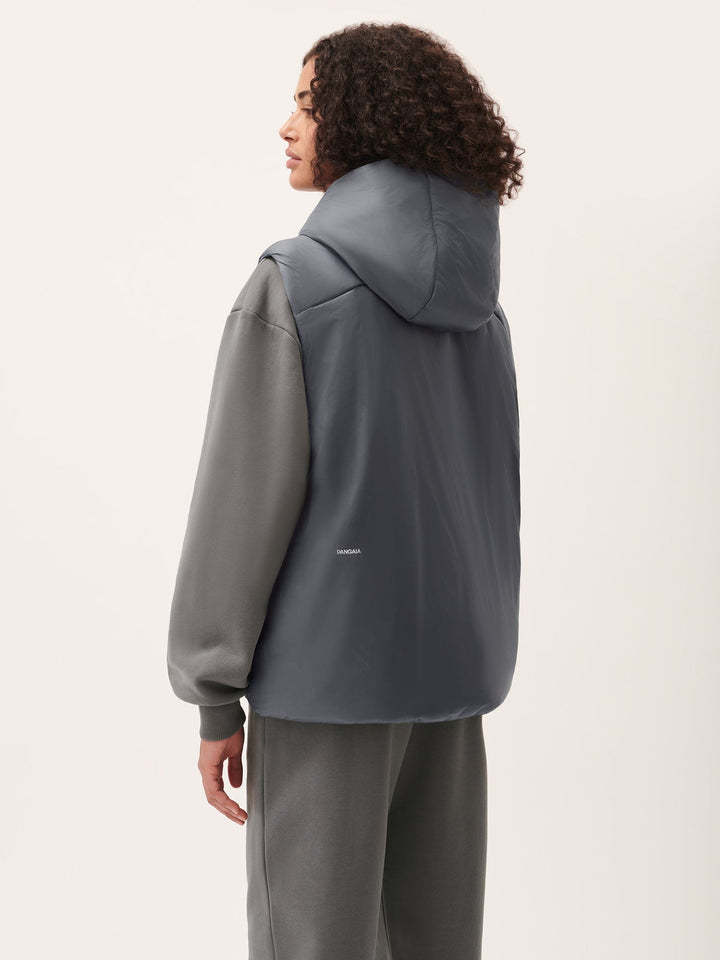 Womens DNA Flower-Warmth Gilet—atmosphere grey