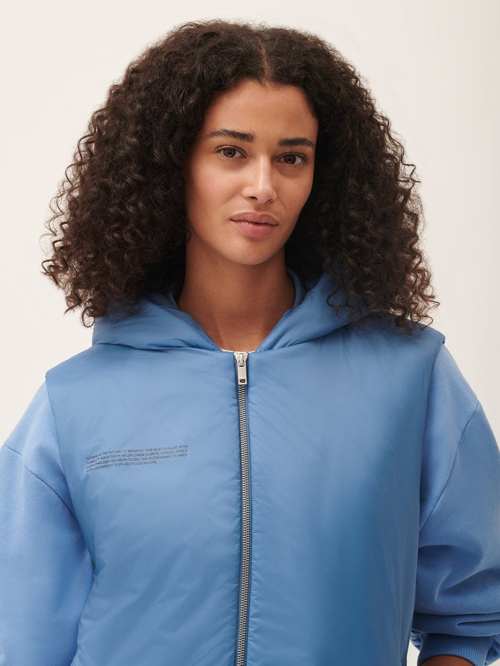 Womens DNA Flower-Warmth Gilet—summit blue