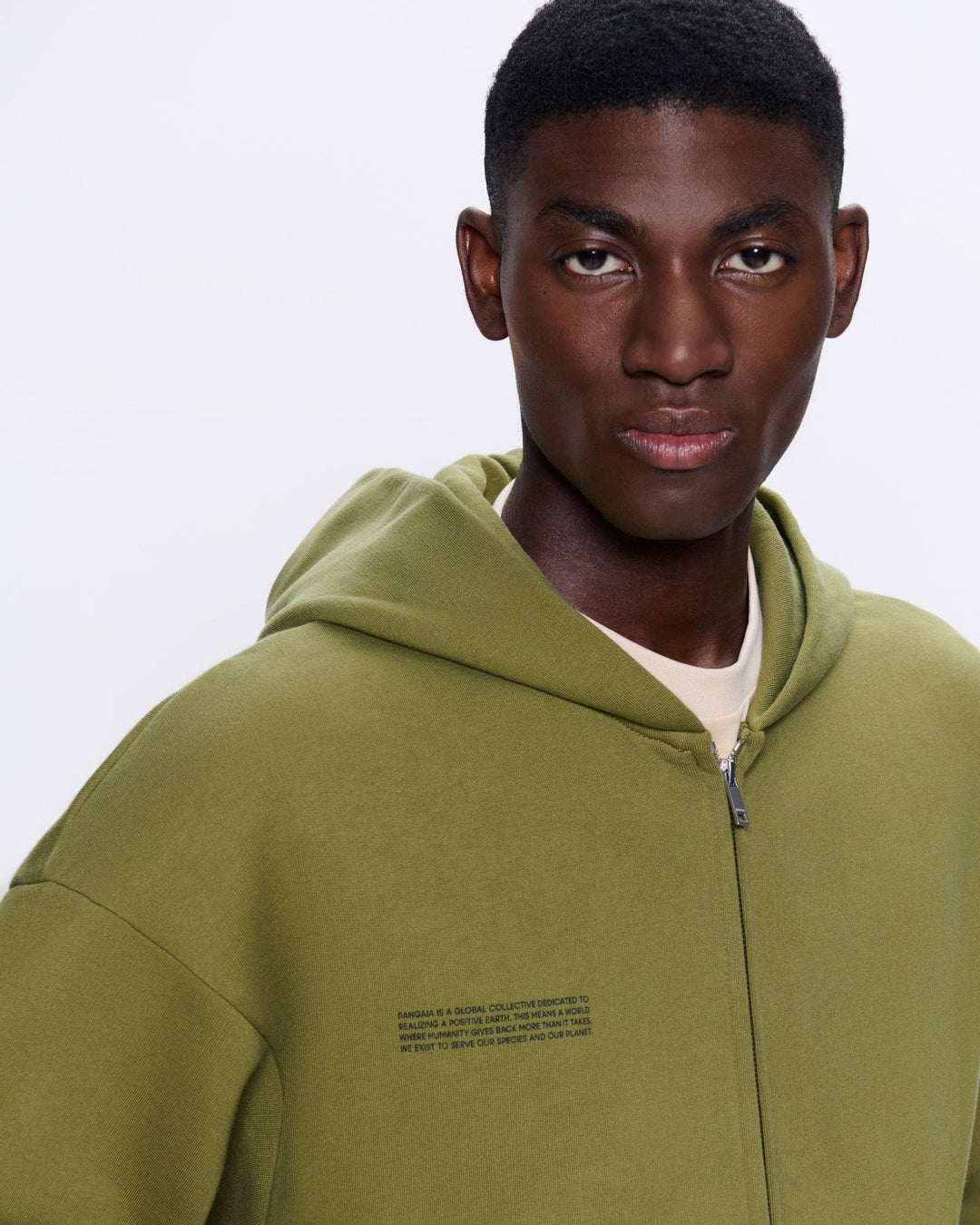Mens DNA Heavyweight Zipped Hoodie—highland green