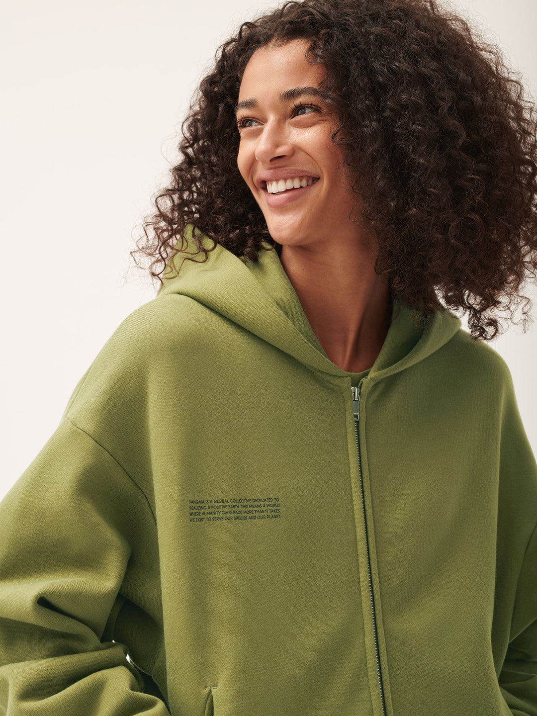 Womens DNA Heavyweight Zipped Hoodie—highland green