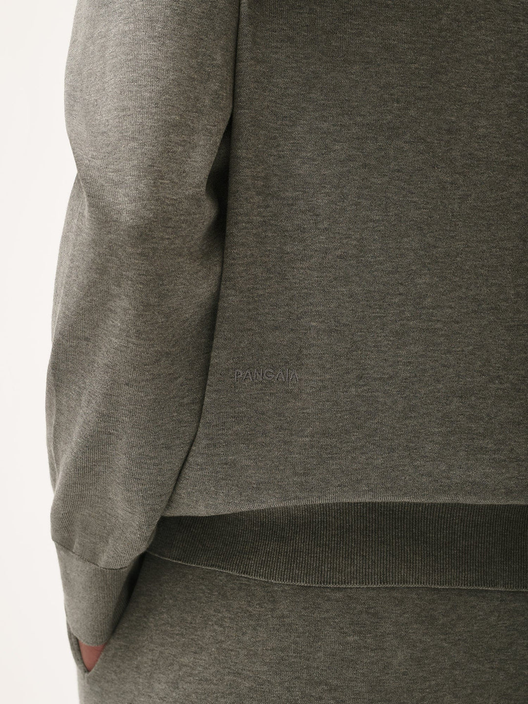Mens DNA Knitted Collared Shirt—grey marl
