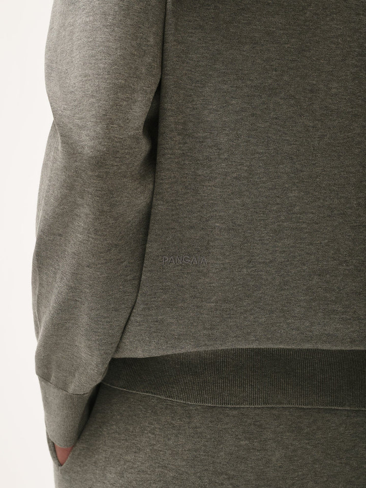 Mens DNA Knitted Collared Shirt—grey marl