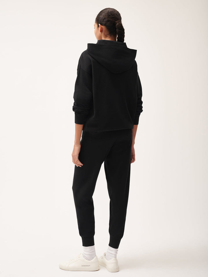 Womens DNA Knitted Hoodie—black