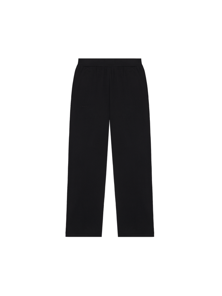 Womens DNA Knitted Straight Leg Track Pants—black