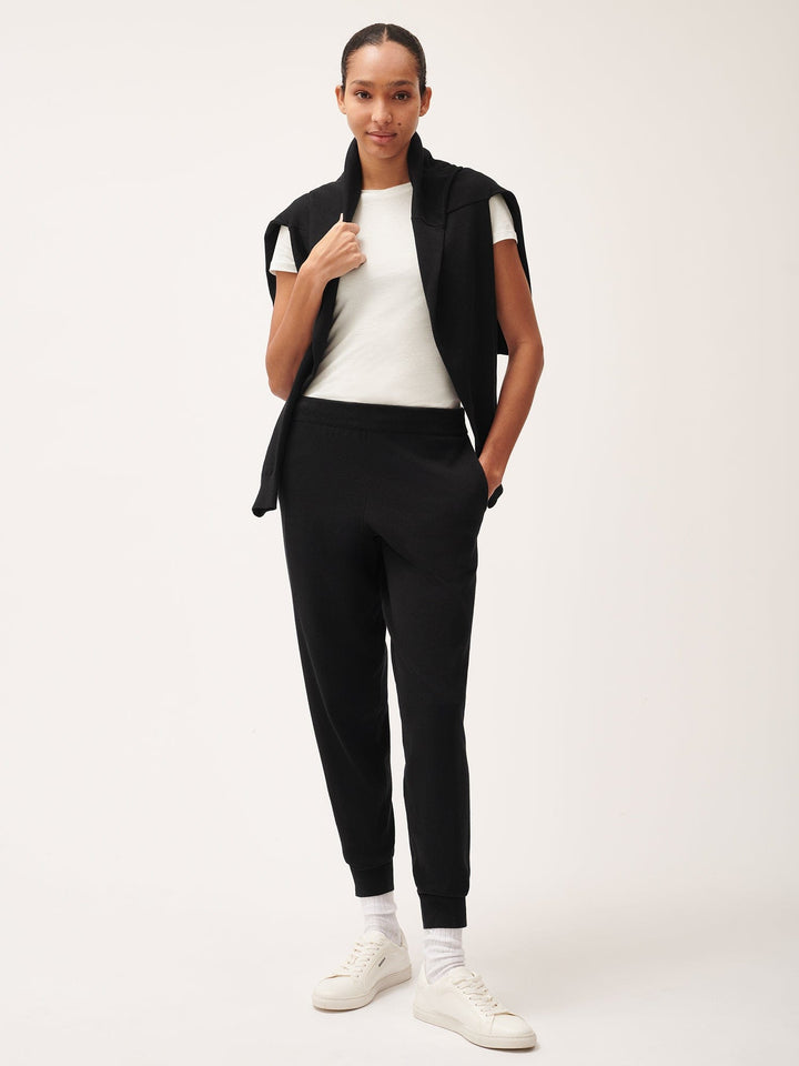 Womens DNA Knitted Track Pants—black