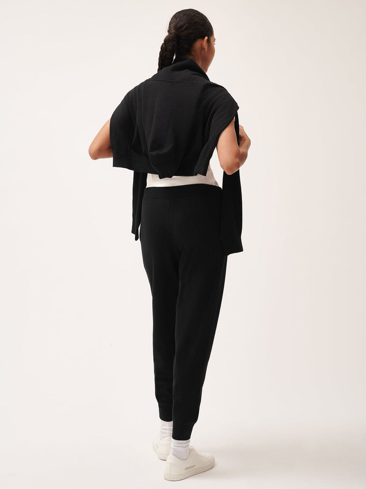 Womens DNA Knitted Track Pants—black