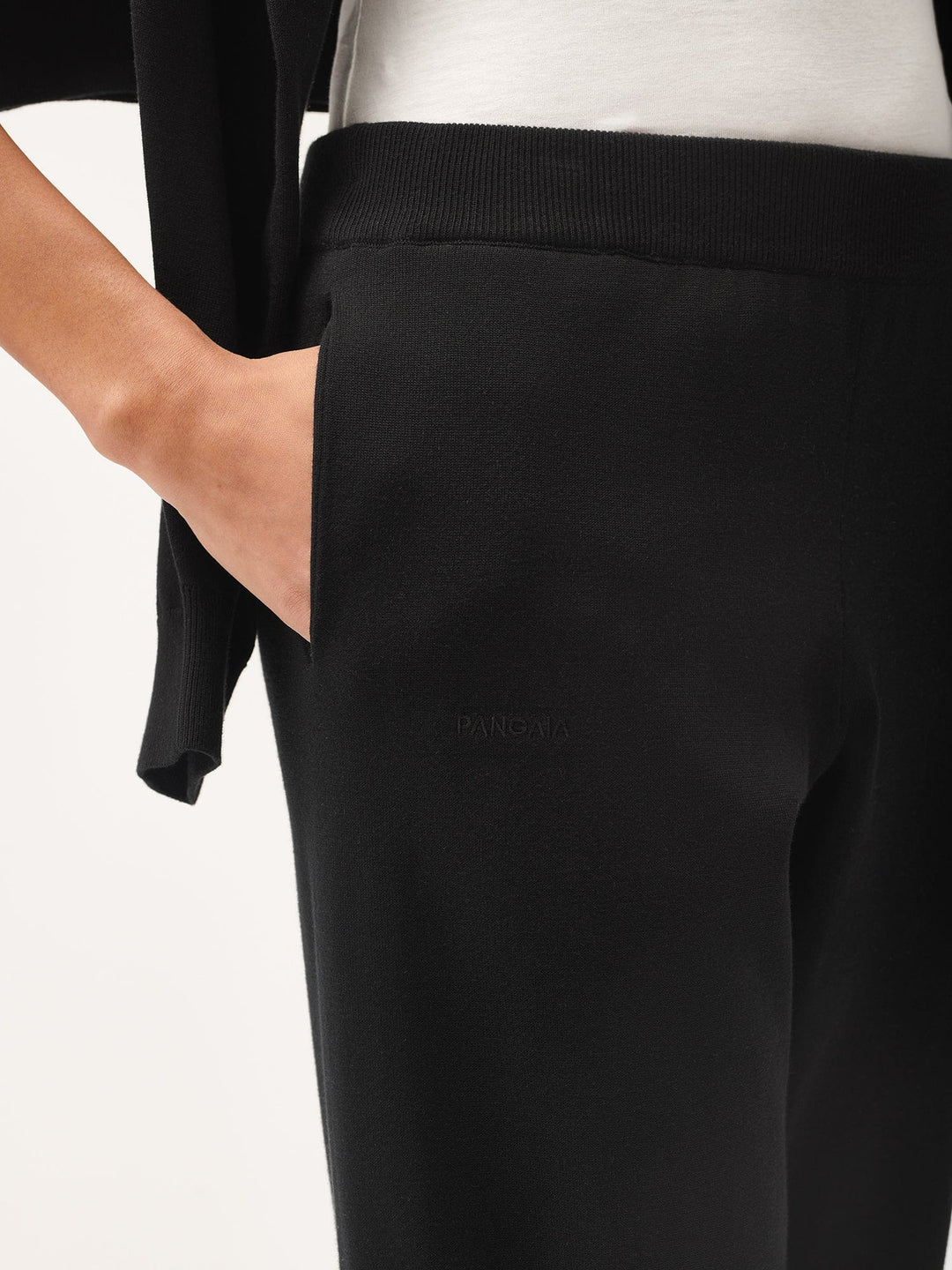 Womens DNA Knitted Track Pants—black