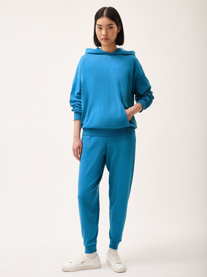 Womens DNA Knitted Track Pants—geyser blue
