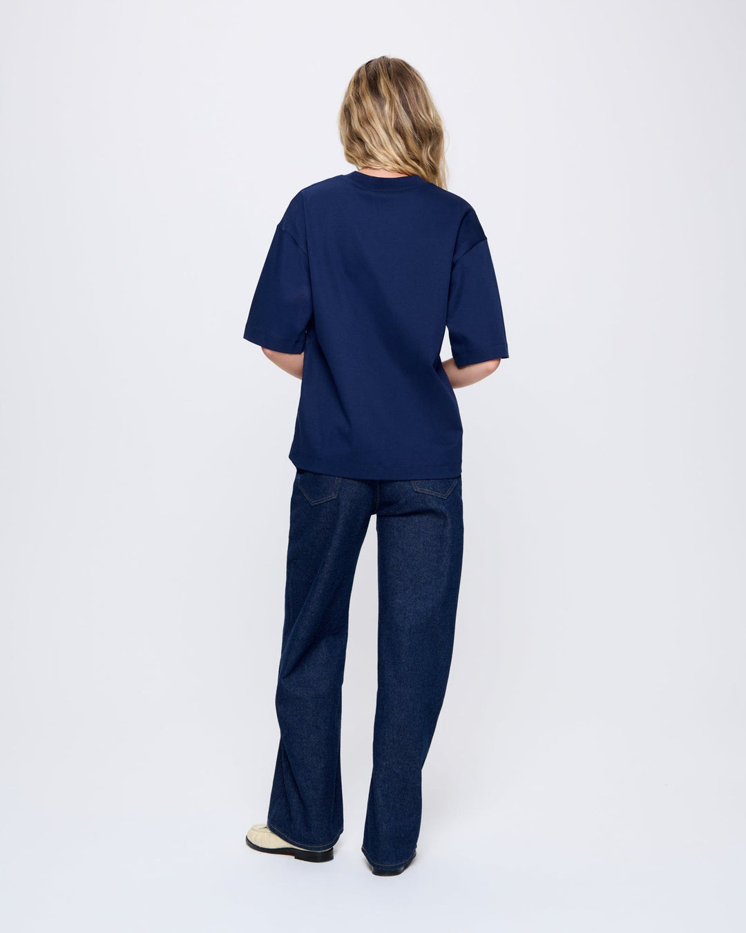 Womens DNA Oversized T-Shirt—navy