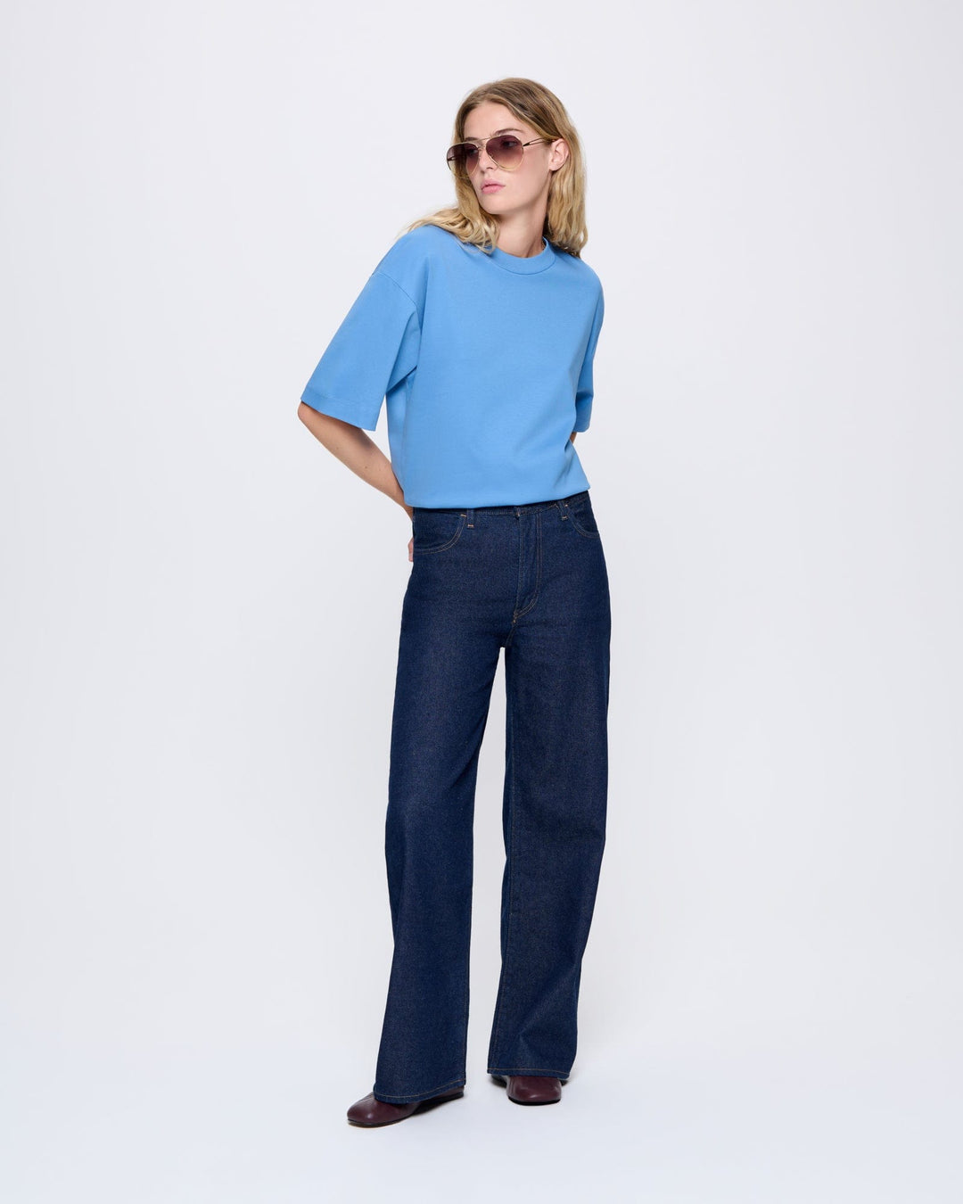 Womens DNA Oversized T-Shirt—summit blue