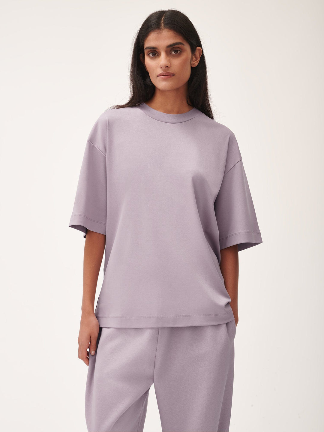 Womens DNA Oversized T-Shirt—raisin purple