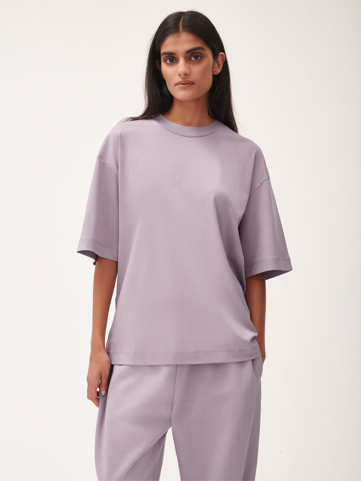 Womens DNA Oversized T-Shirt—raisin purple