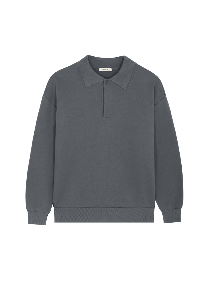 Womens DNA Heavyweight Polo Sweatshirt—atmosphere grey