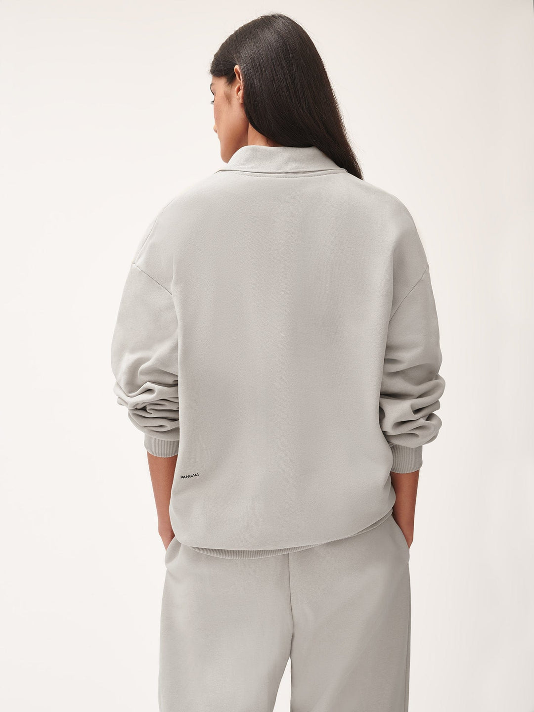 Womens DNA Heavyweight Polo Sweatshirt—stone