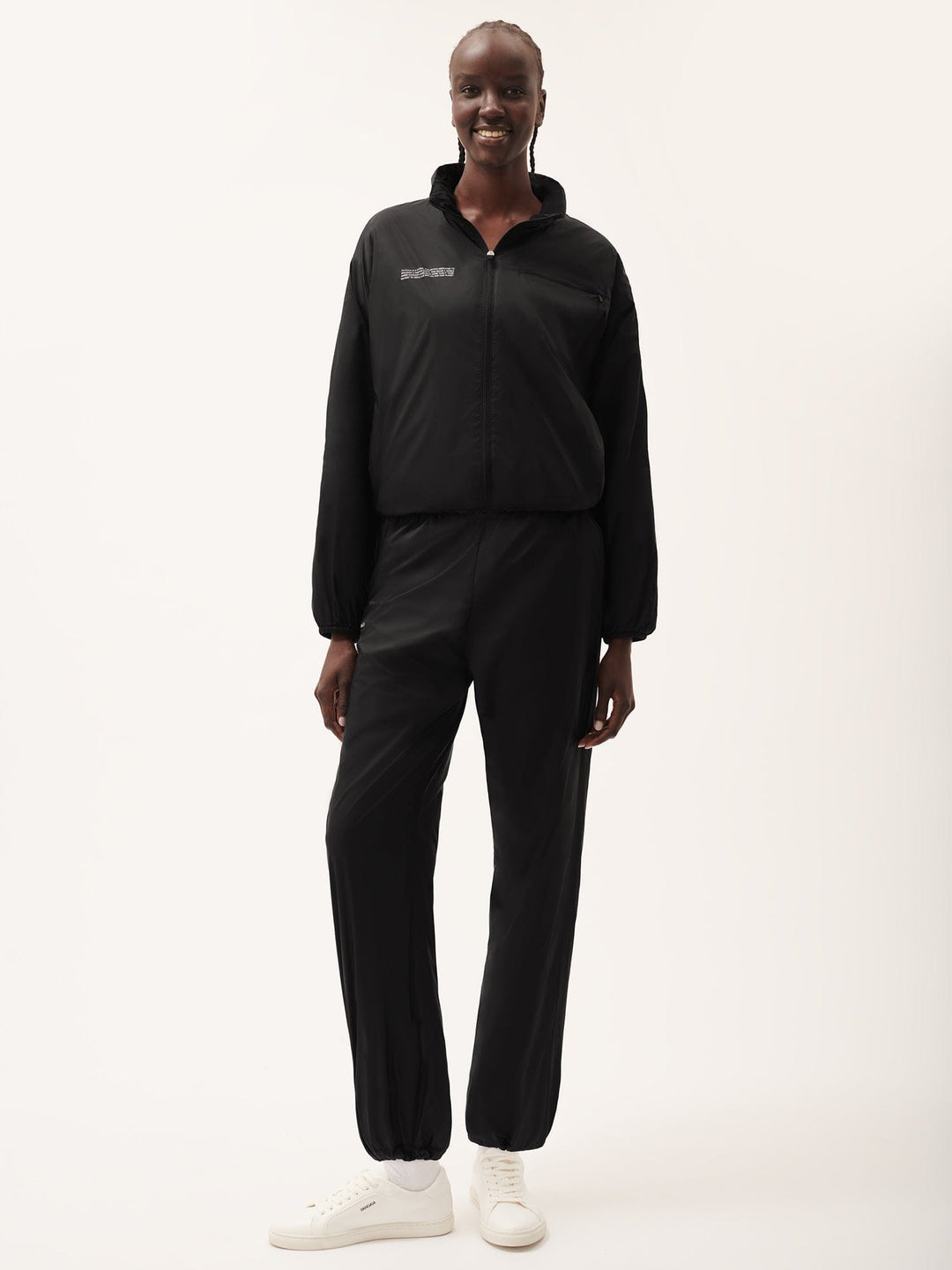 Womens DNA Recycled Nylon Track Pants—black