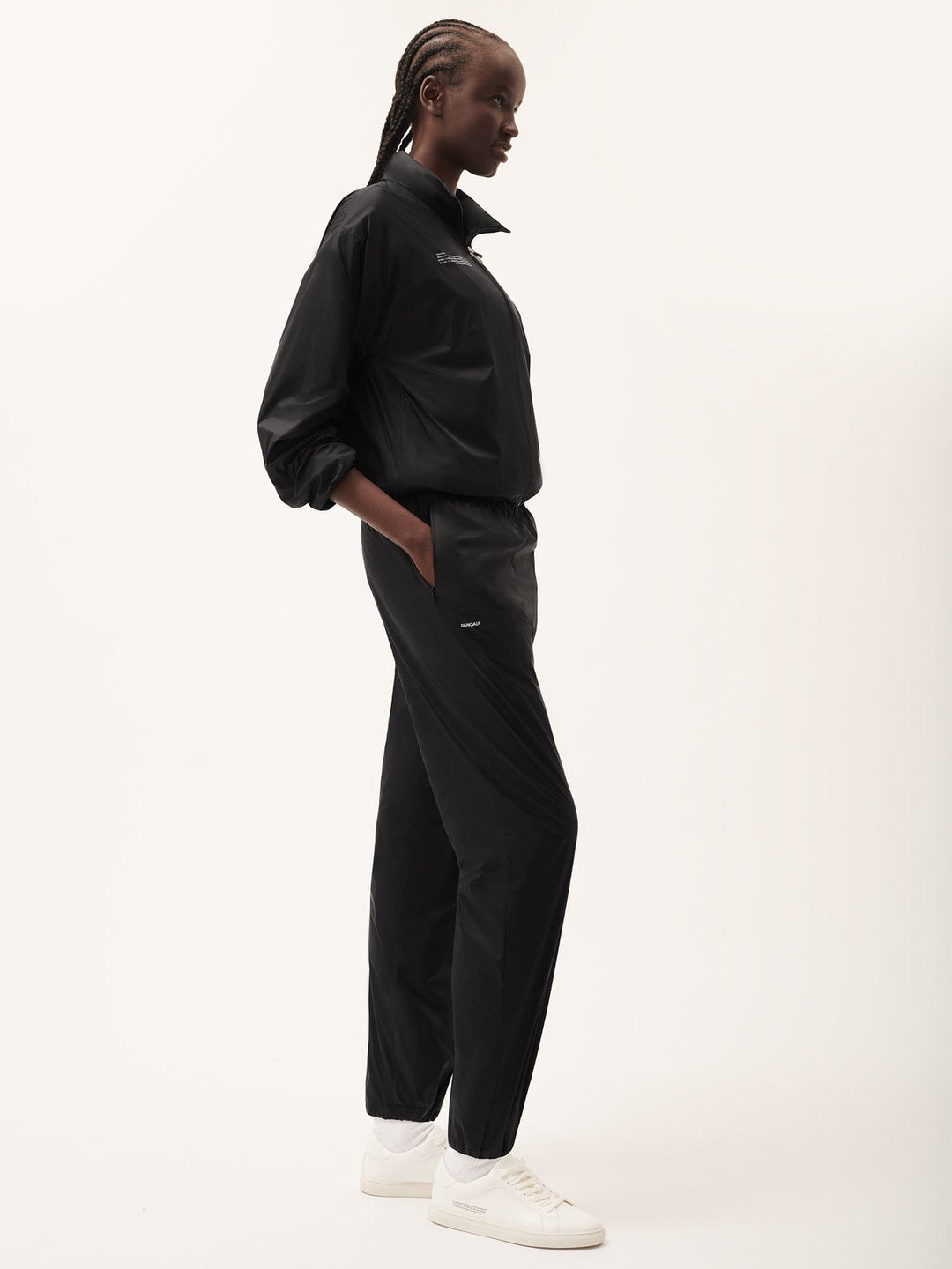 Womens DNA Recycled Nylon Track Pants—black
