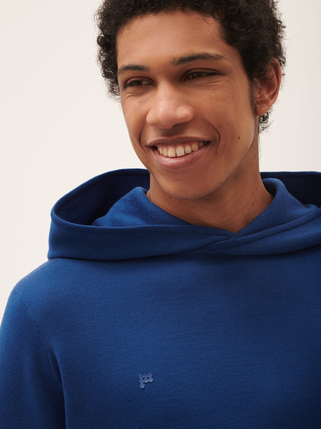 Mens DNA Regenerative Merino Wool Hoodie—earth blue