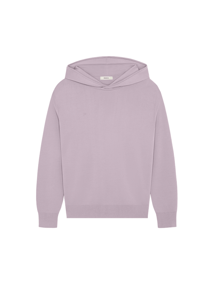 Mens DNA Regenerative Merino Wool Hoodie—raisin purple