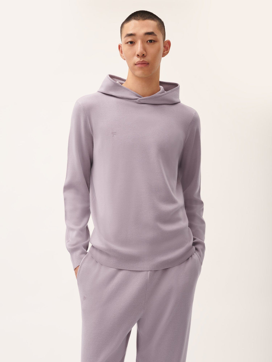 Mens DNA Regenerative Merino Wool Hoodie—raisin purple