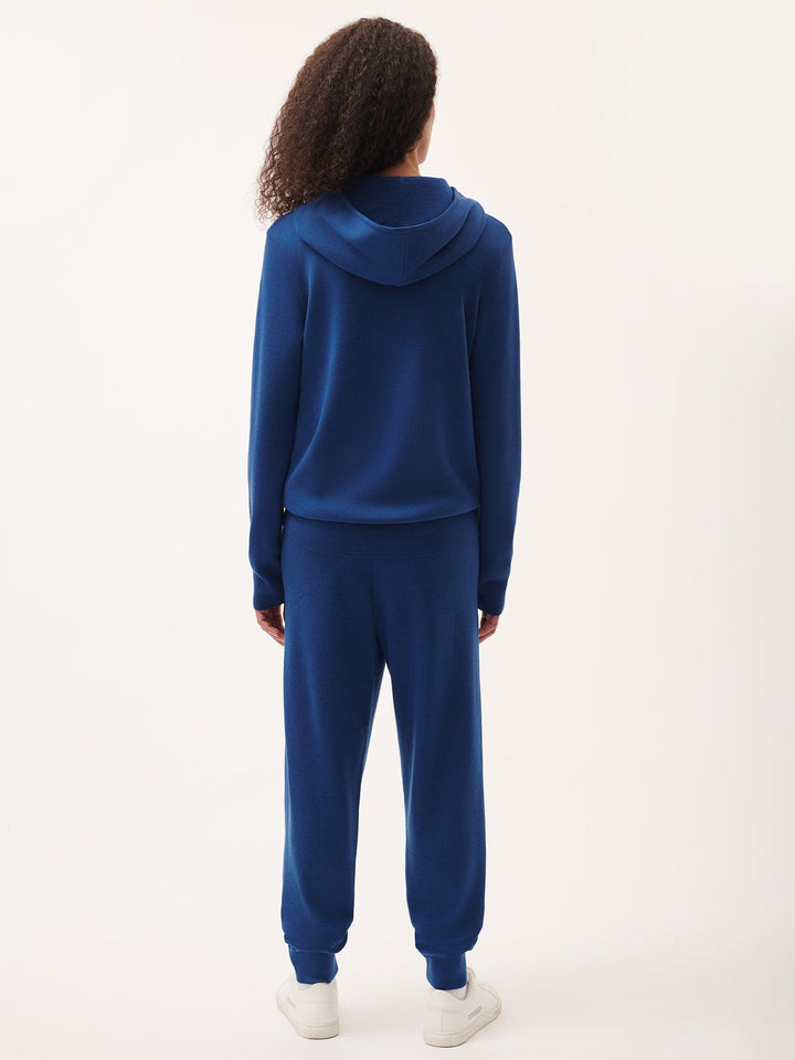 Womens DNA Regenerative Merino Wool Track Pants—earth blue