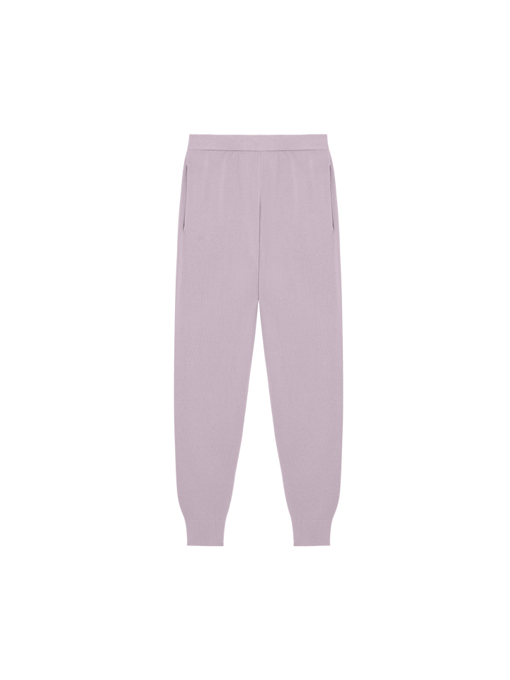Mens DNA Regenerative Merino Wool Track Pants—raisin purple