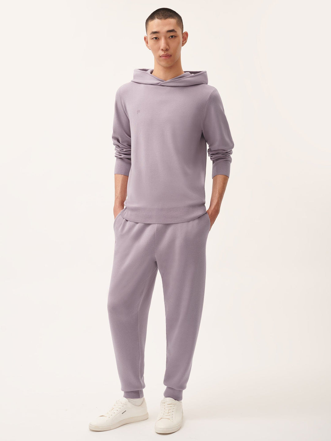 Mens DNA Regenerative Merino Wool Track Pants—raisin purple
