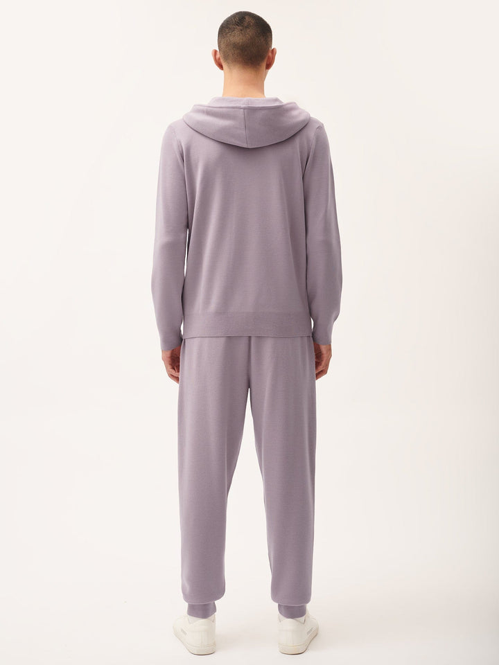Mens DNA Regenerative Merino Wool Track Pants—raisin purple