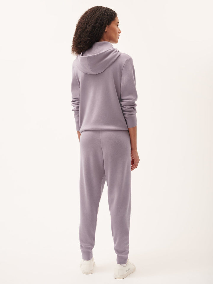 Womens DNA Regenerative Merino Wool Track Pants—raisin purple