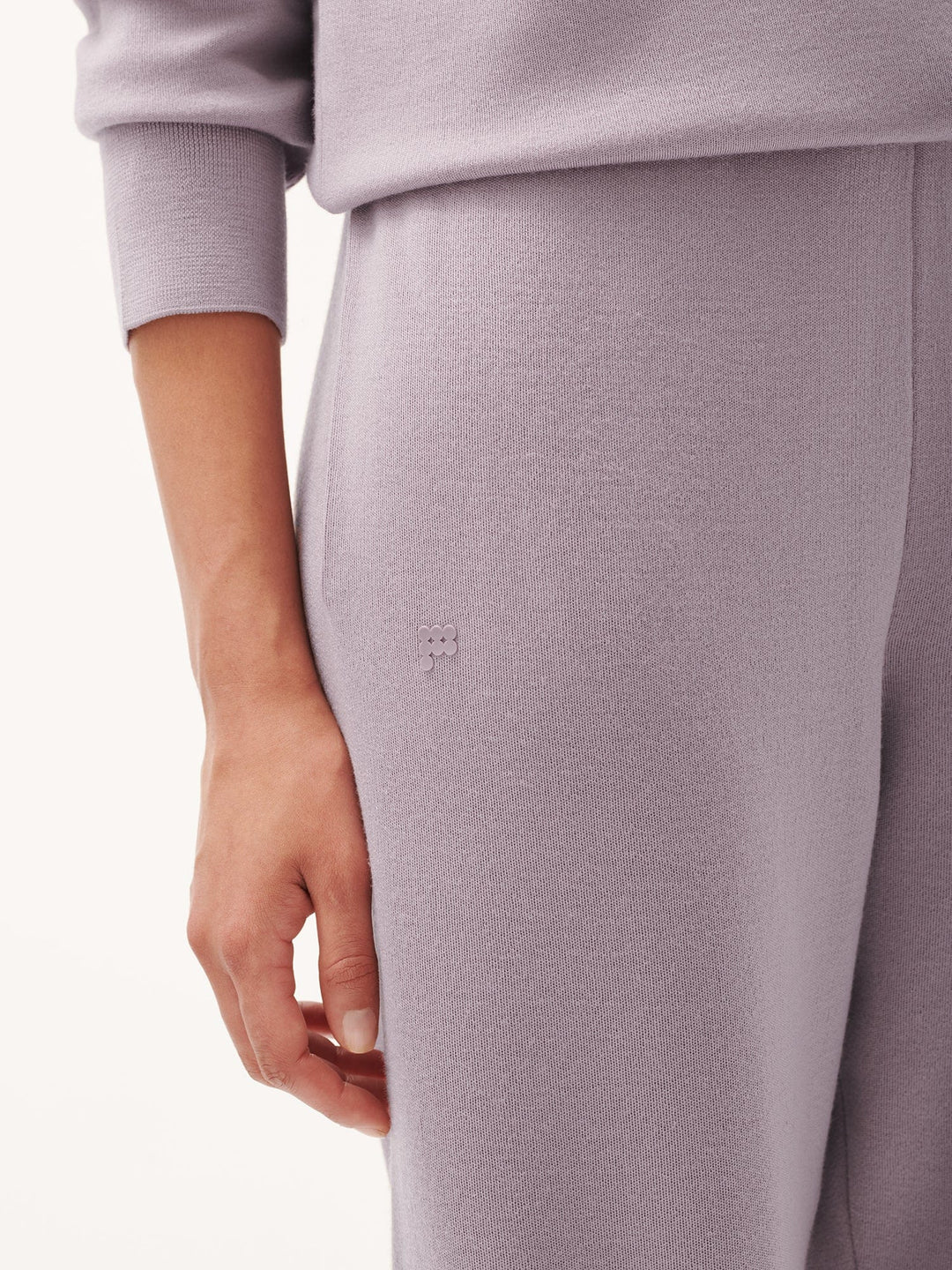 Womens DNA Regenerative Merino Wool Track Pants—raisin purple
