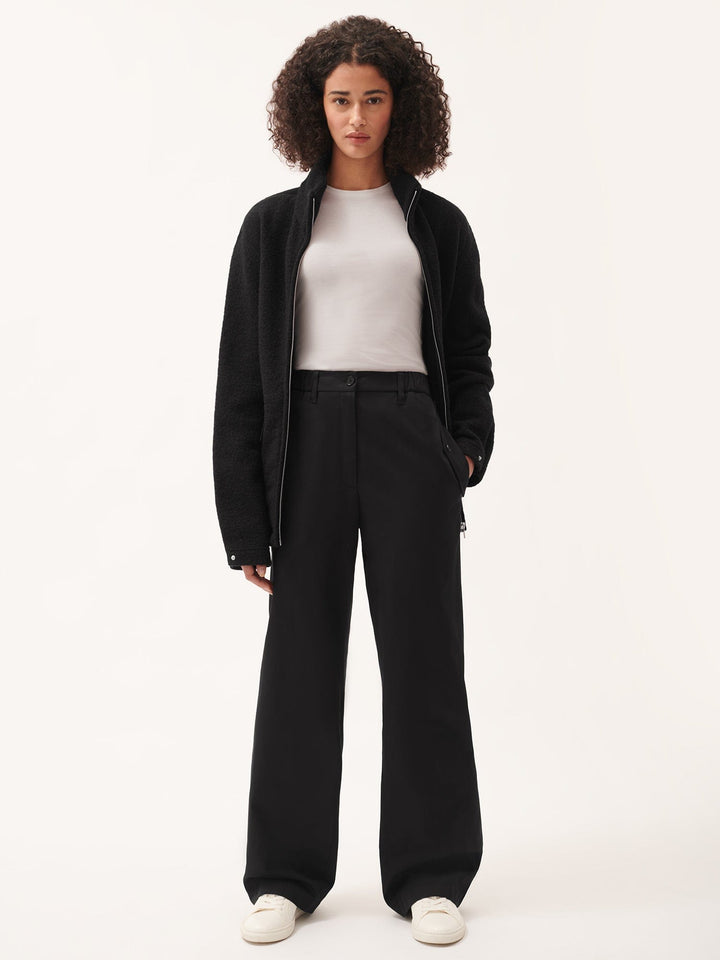 Womens DNA Straight Leg Trousers—black