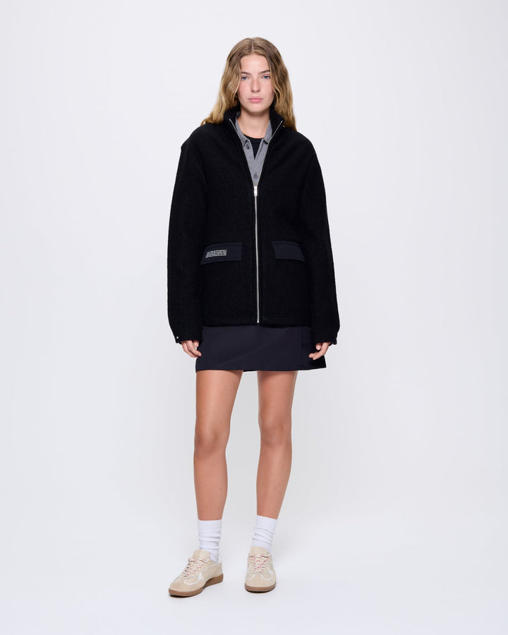 Womens DNA Utility Wool Jacket—black