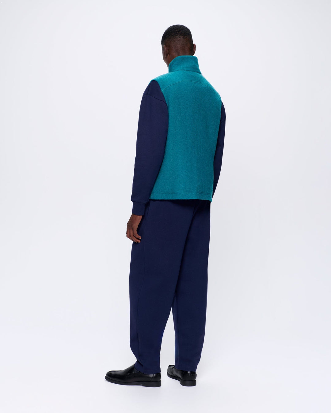 Mens DNA Utility Wool Gilet—scarab teal