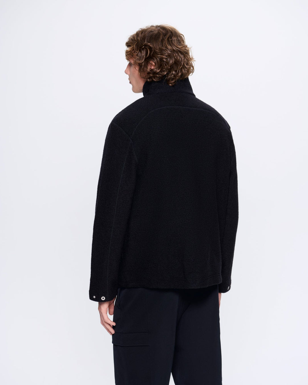 Mens DNA Utility Wool Jacket—black