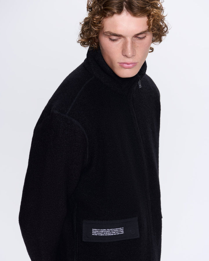 Mens DNA Utility Wool Jacket—black