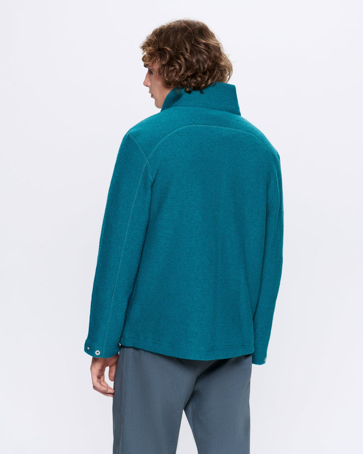 Mens DNA Utility Wool Jacket—scarab teal