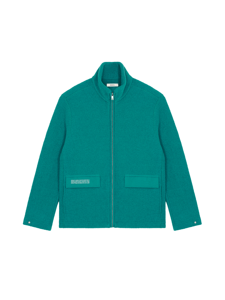 Mens DNA Utility Wool Jacket—scarab teal