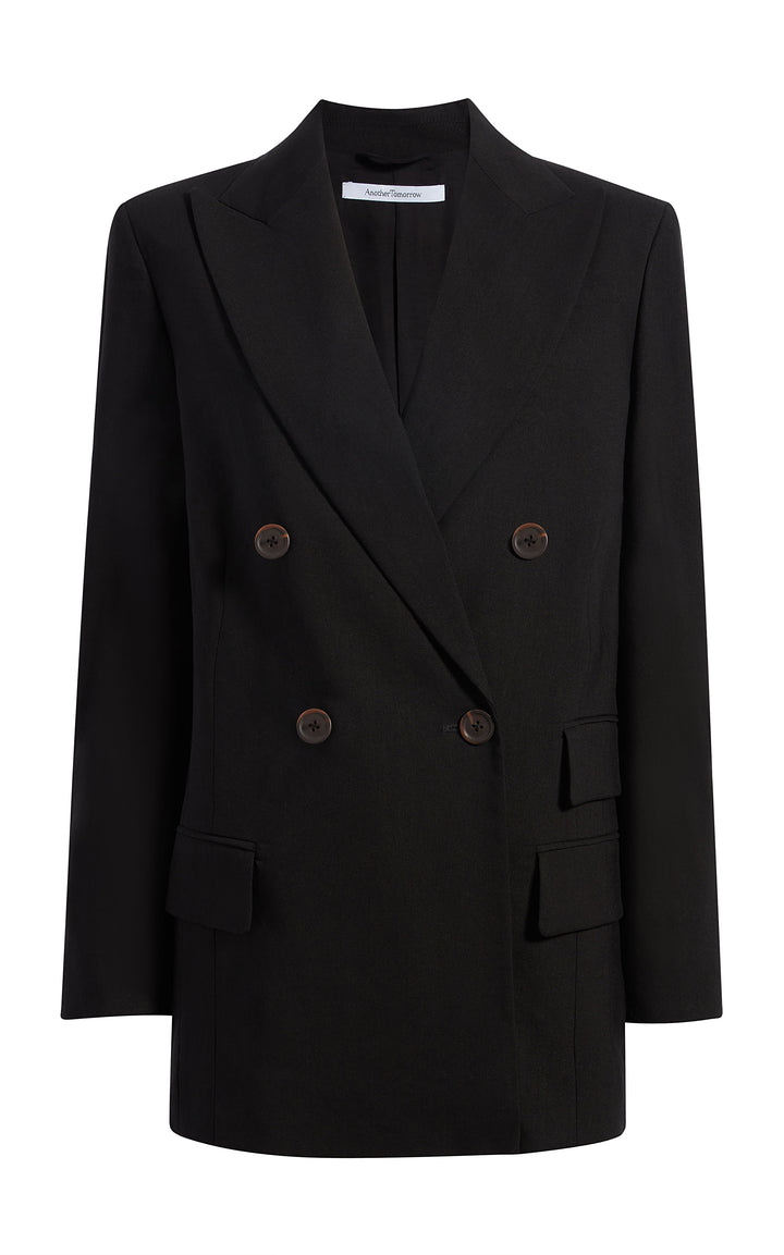 Double Breasted Side Zip Jacket