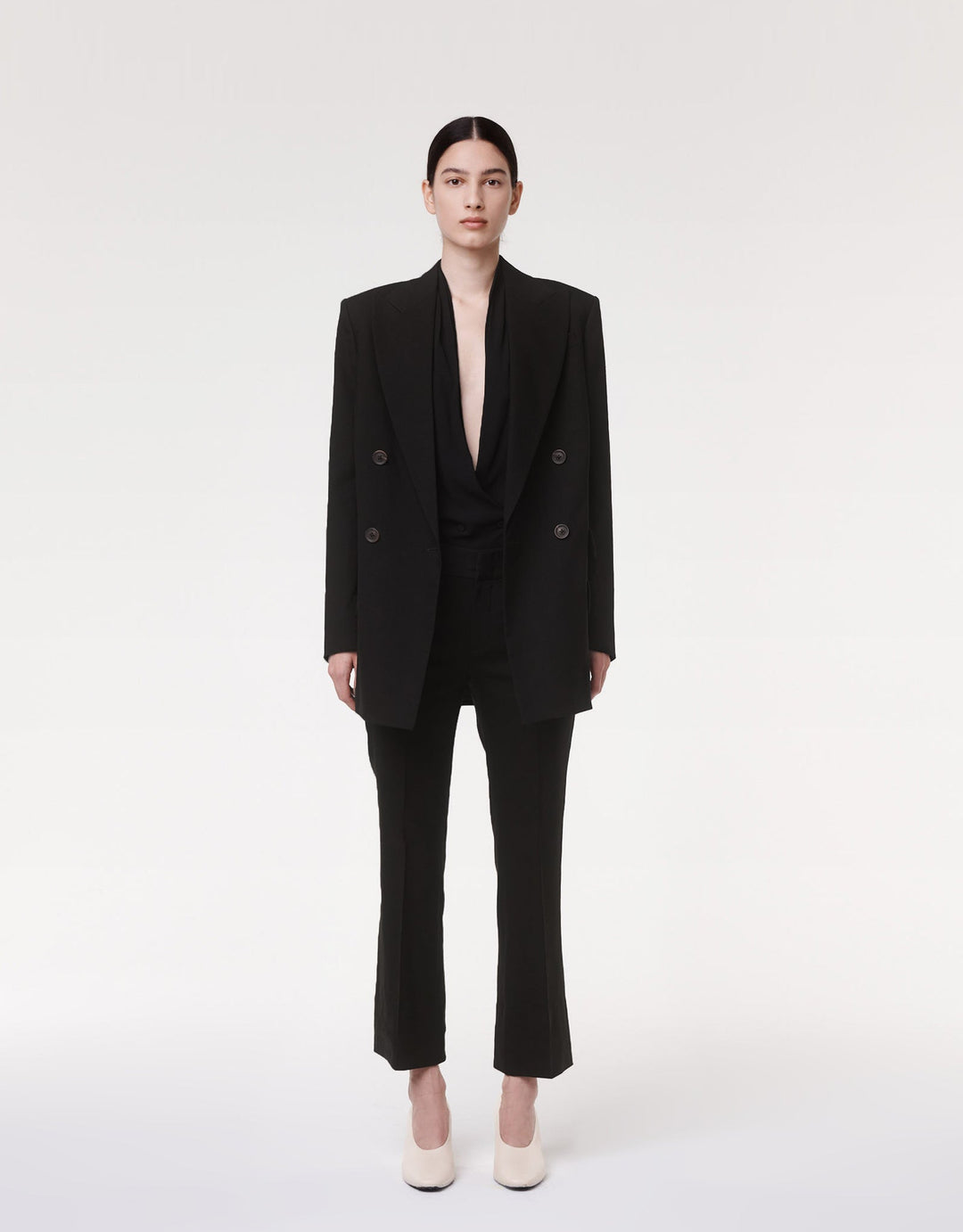 Double Breasted Side Zip Jacket