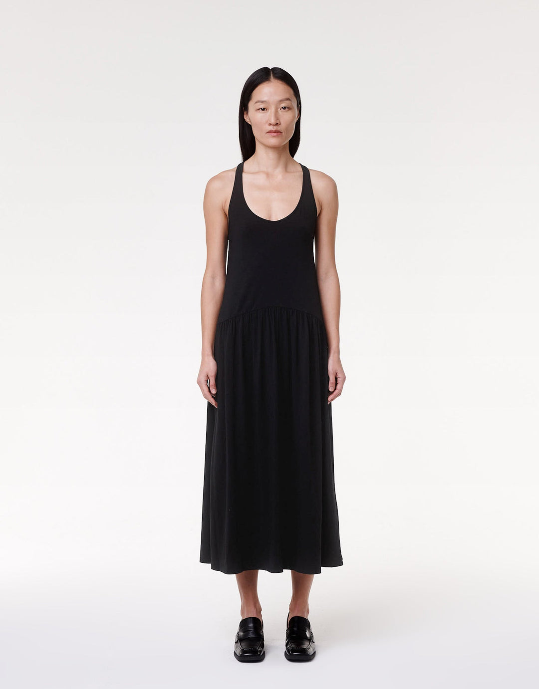 Dropwaist Gathered Tank Dress