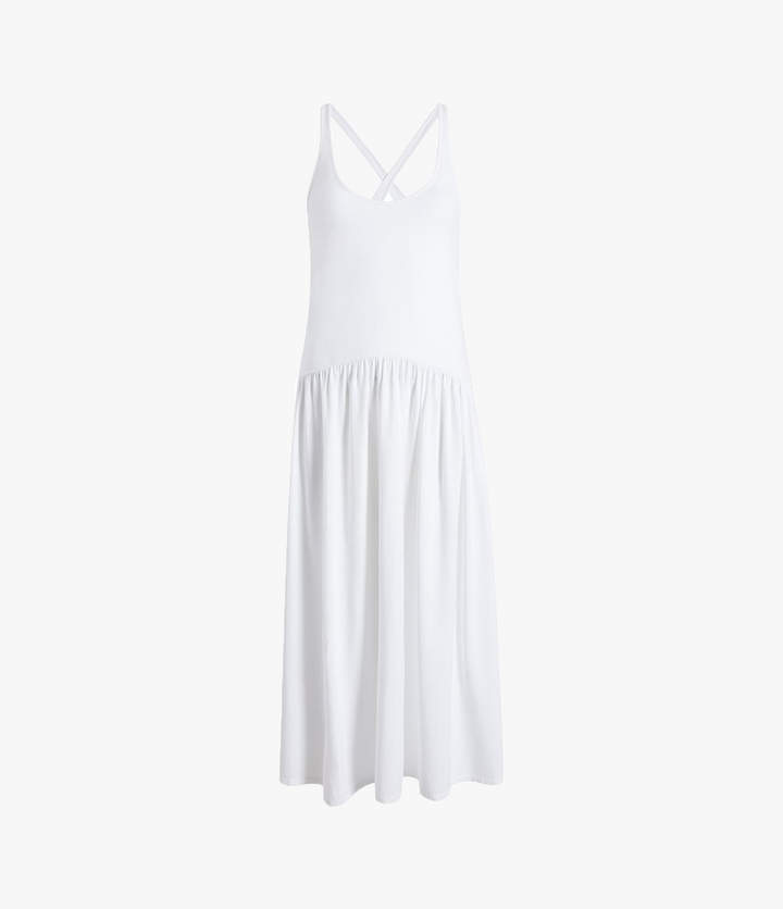 Dropwaist Gathered Tank Dress
