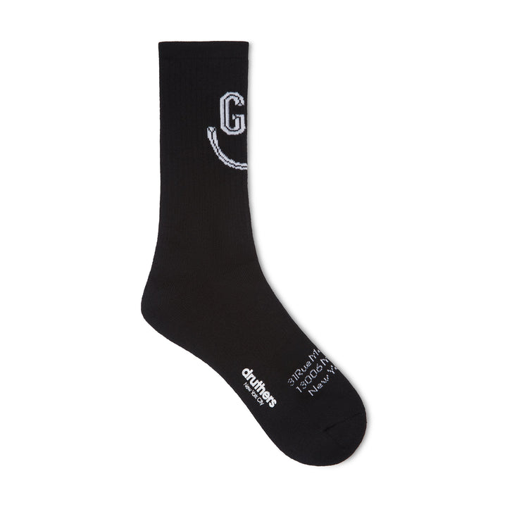 Goudron Marseille Organic Smile Sock - Black