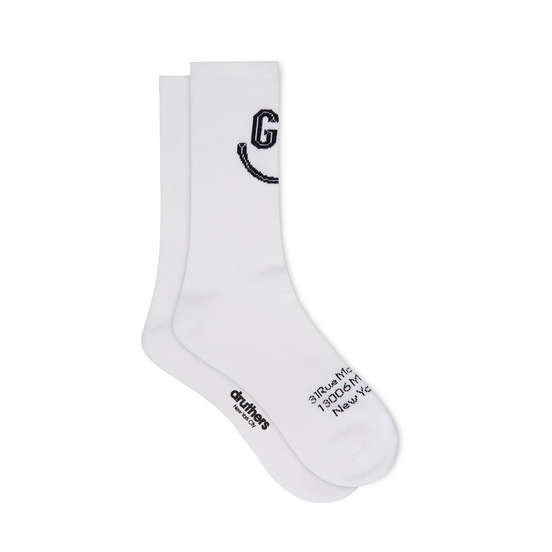 Goudron Marseille Organic Smile Sock - White