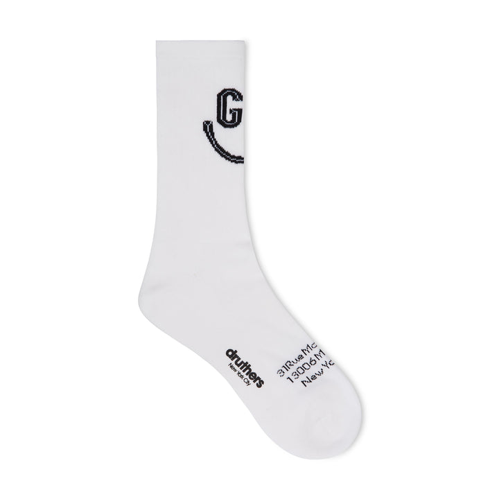 Goudron Marseille Organic Smile Sock - White