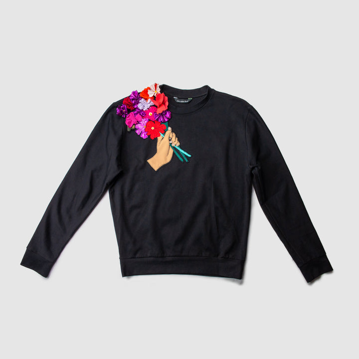 'sorry about fashion' crewneck sweatshirt