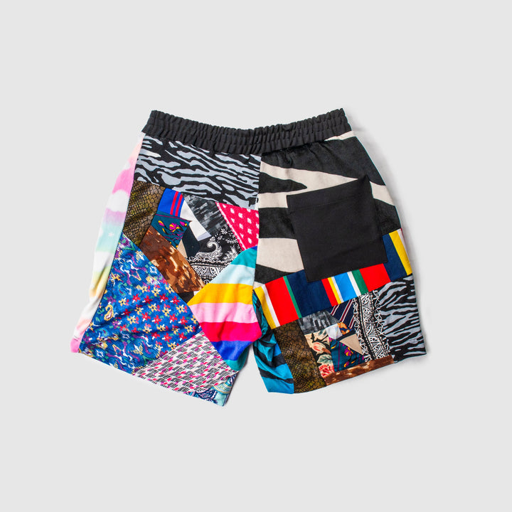 mixed print 'all-over reroll' short