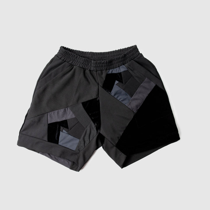 black 'all-over reroll' short