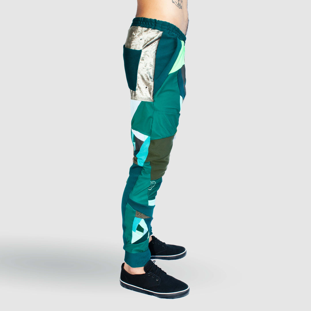 green 'all-over reroll' jogger