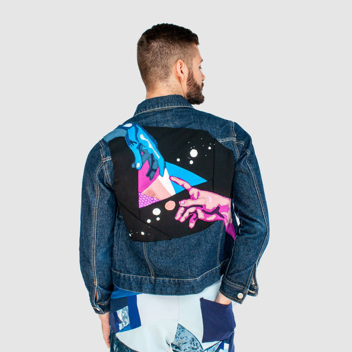 denim 'creation' jacket
