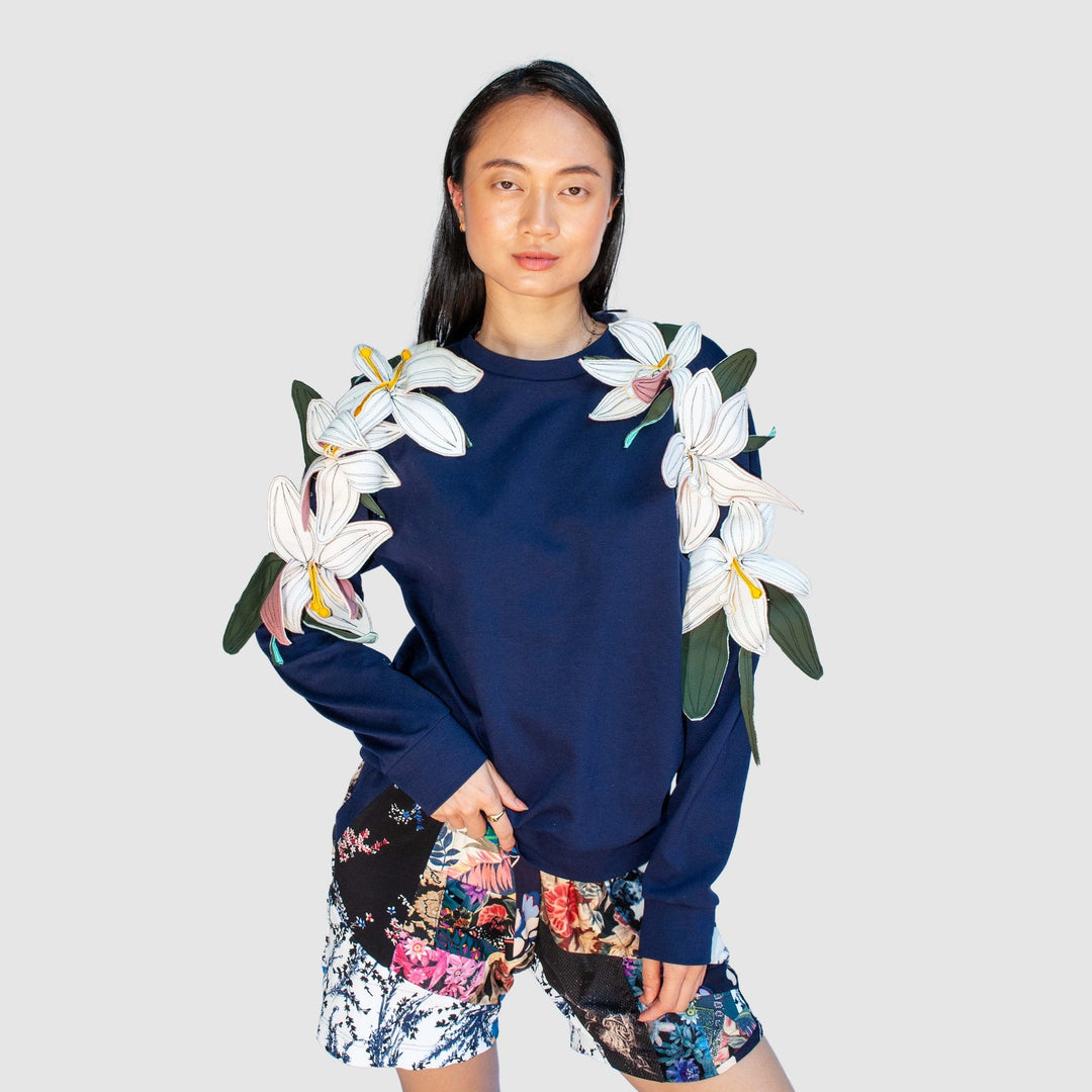 'groundbreaking florals' crewneck sweatshirt