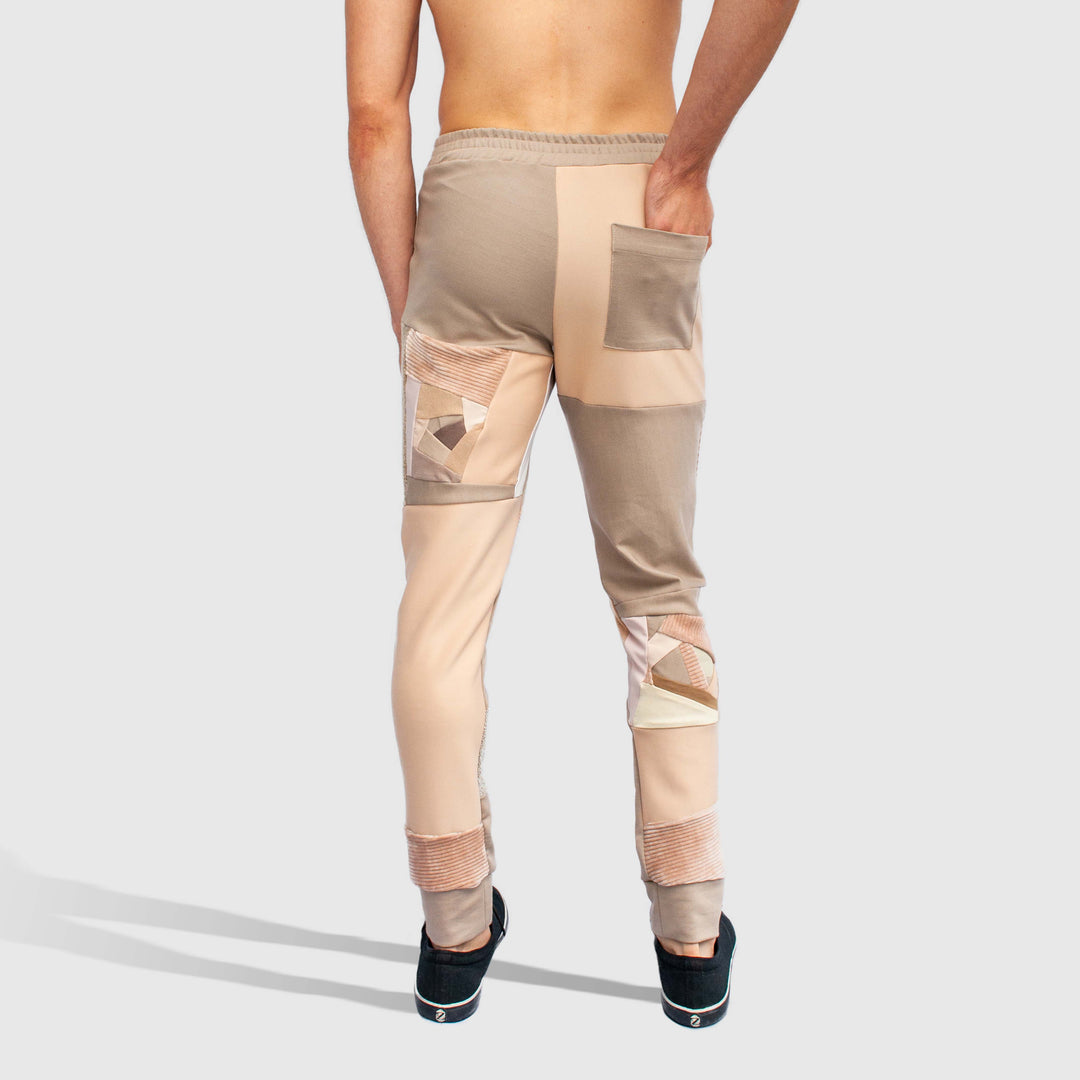 Khaki 'all-over reroll' jogger